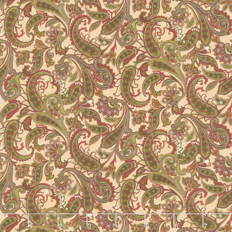 Winterberry - Winter Paisley Honey Multi Yardage