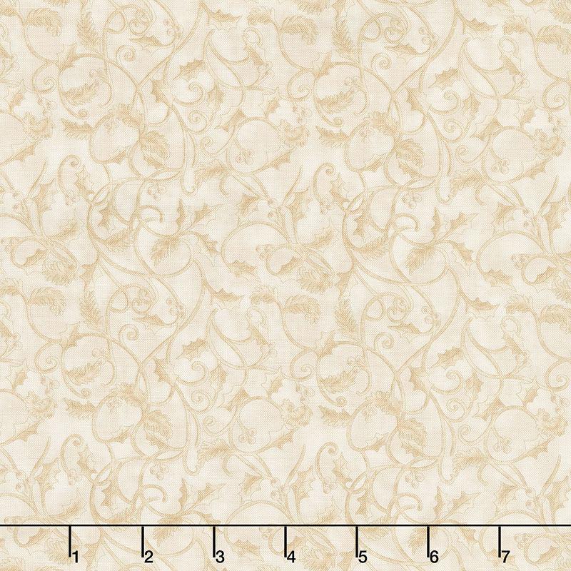 Winterberry - Winter Scroll Parchment Yardage