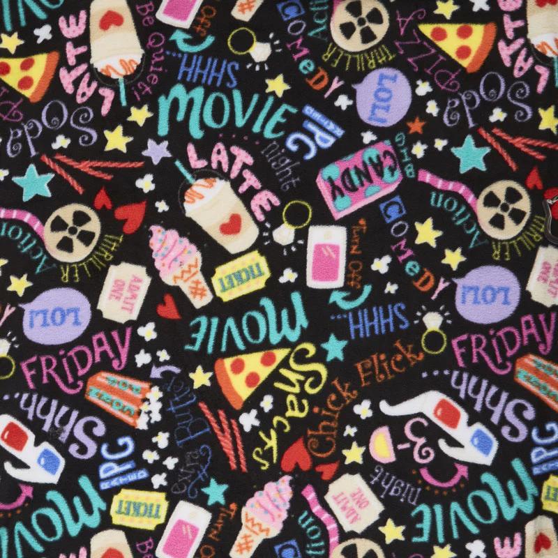 Winterfleece - Movie Night Black Yardage