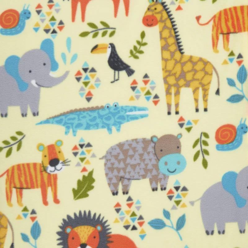Winterfleece Prints Children - Jungle Animals Butter Yardage