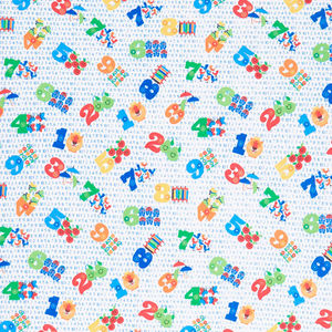 Comfy Flannel® - ABC123 White Yardage