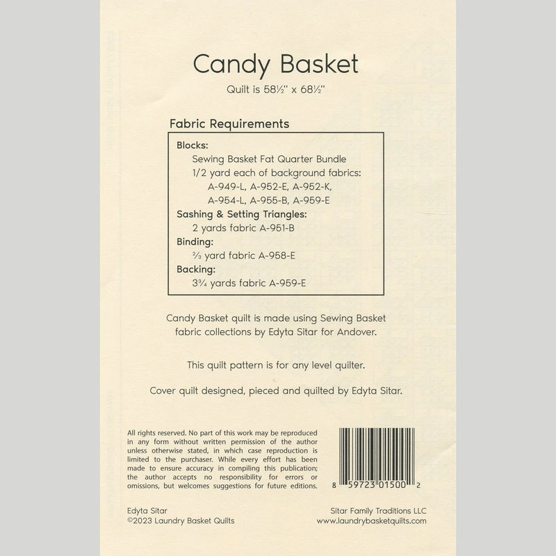 Candy Basket Quilt Pattern