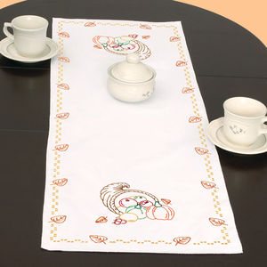 Cornucopia Embroidery Table Runner Kit