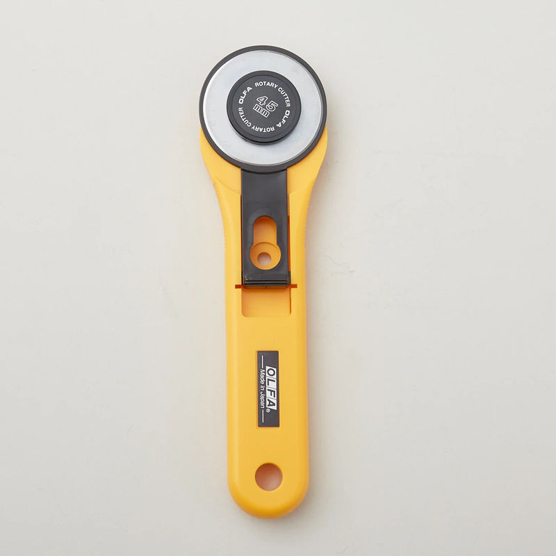 Olfa 45 mm Deluxe Ergonomic Rotary Cutter - Yellow