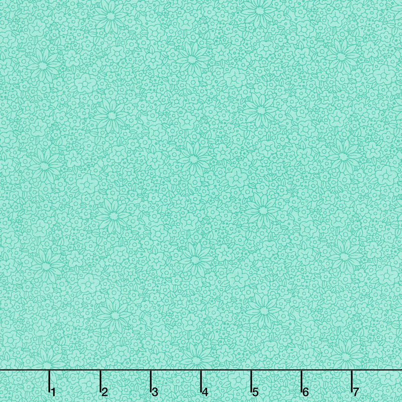 Feedsacks: Good Works - Floral Cascade Morning Dew Yardage