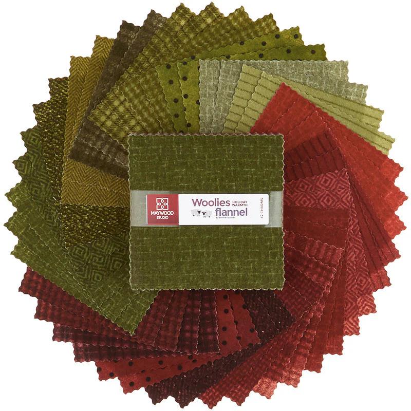 Woolies Flannel Holiday Warmth Charm Pack
