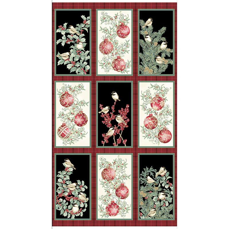 Winter Elegance - Ornament Multi Metallic Panel