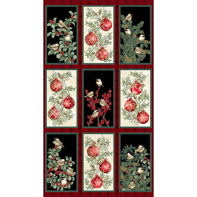 Winter Elegance Ornaments Multi Favorites Metallic Panel