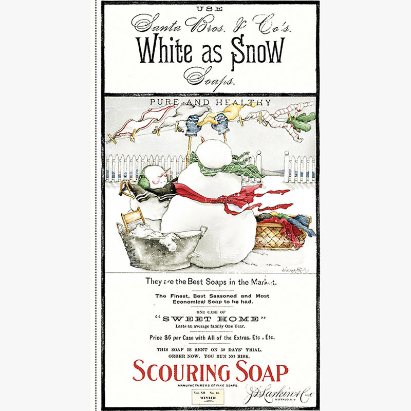 White as Snow - Snowman White Panel