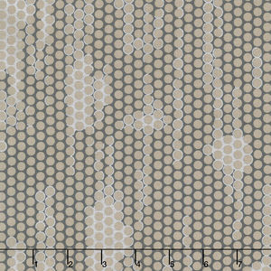 Winter Shimmer 2 - Dots Circles Brown Pearlized Yardage