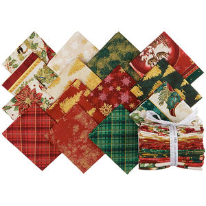 Winter's Grandeur 8 Holiday Metallic Fat Quarter Bundle