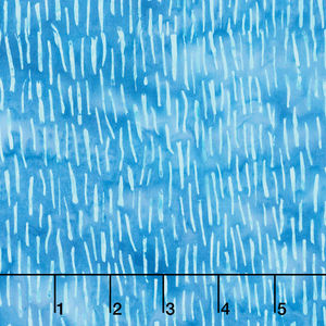 Winter Frost Batiks - Lines Blue Yardage