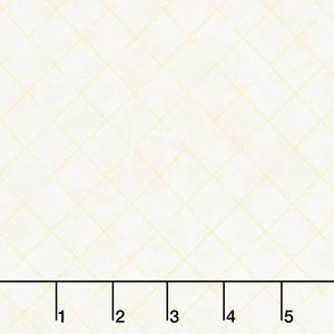 Winter Shimmer 2 - Frost Grid Snow Pearlized Yardage