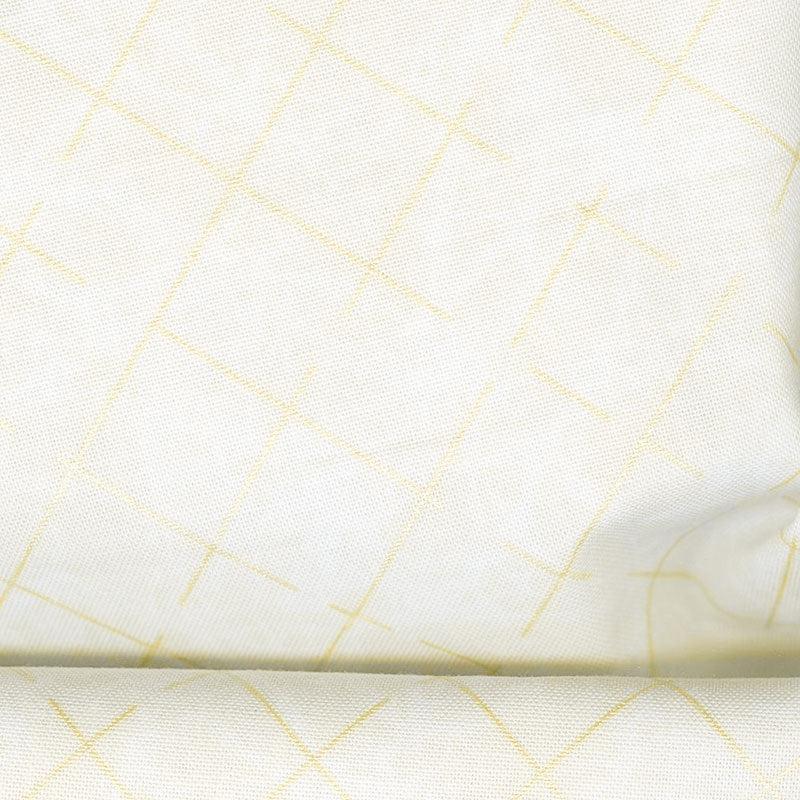 Winter Shimmer 2 - Frost Grid Snow Pearlized Yardage