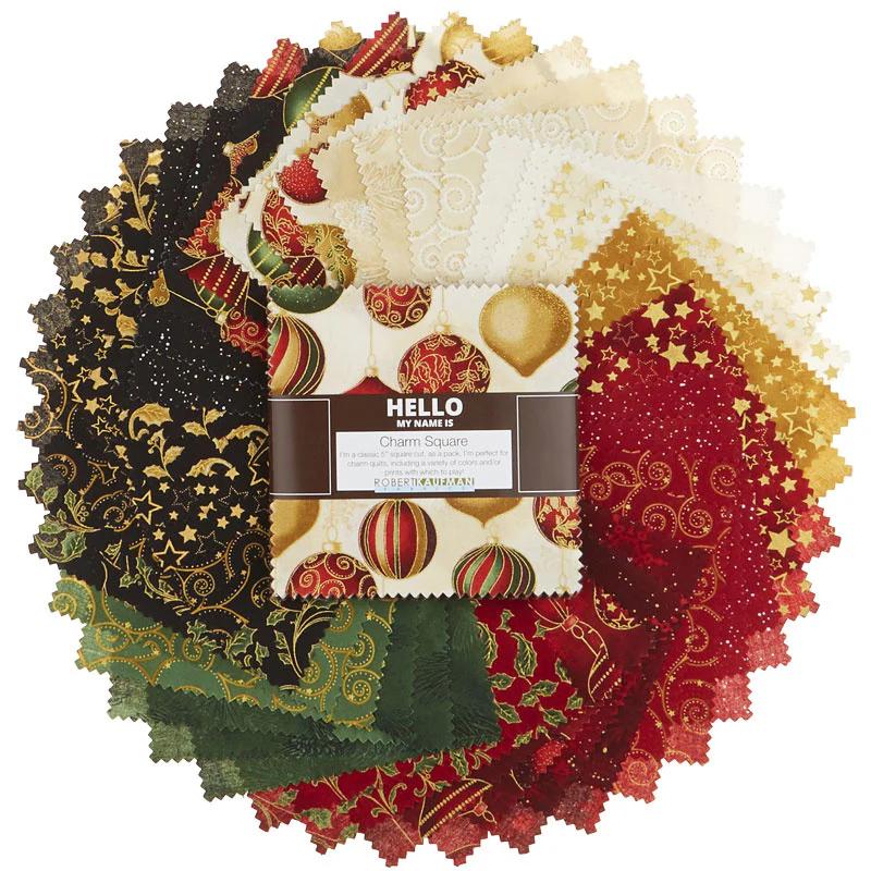 Winter's Grandeur 7 Holiday Metallic Charm Pack