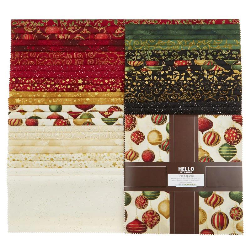 Winter's Grandeur 7 Holiday Metallic Ten Squares