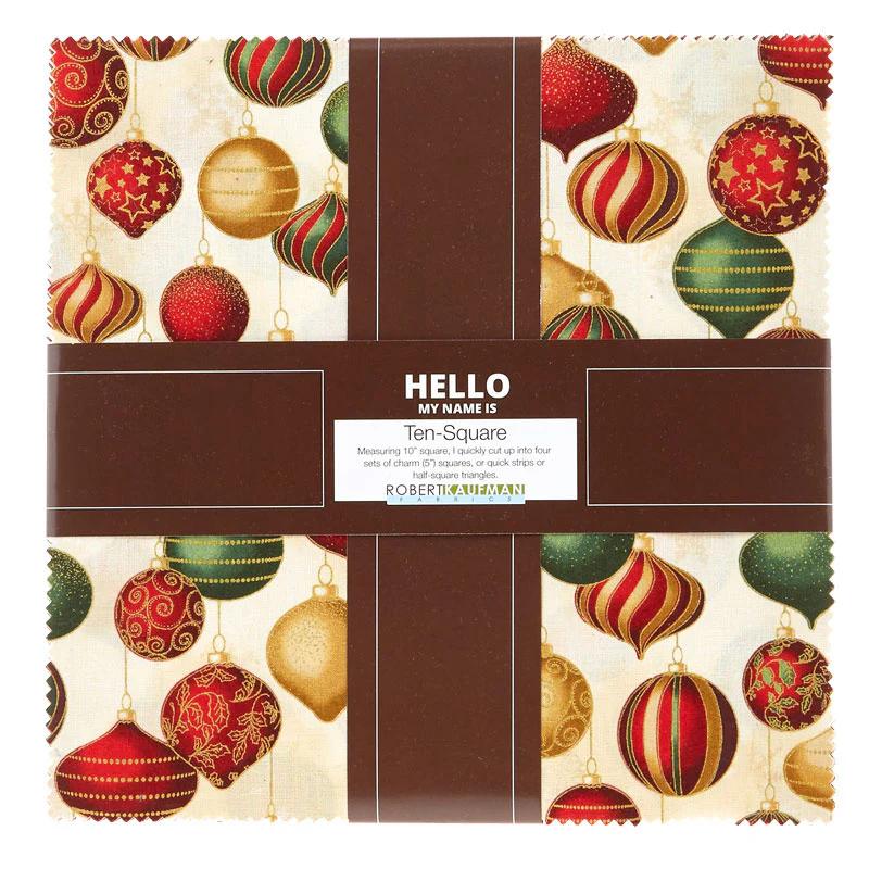 Winter's Grandeur 7 Holiday Metallic Ten Squares