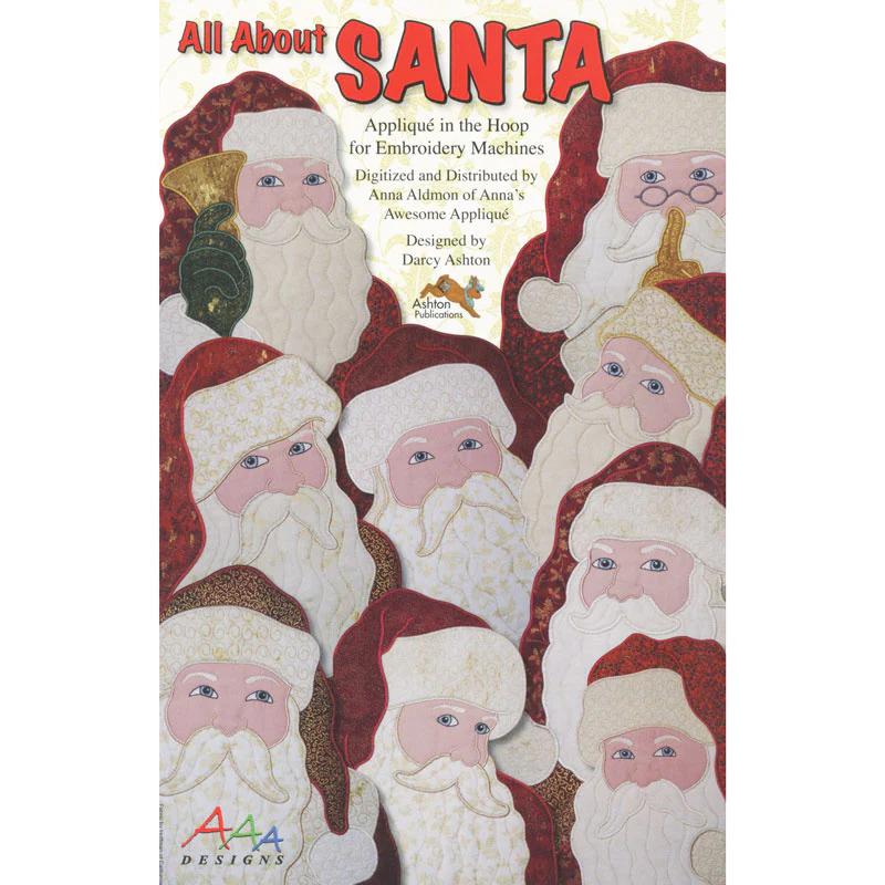 All About Santa Machine Embroidery Designs Pattern