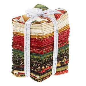 Winter's Grandeur 7 Holiday Metallic Fat Quarter Bundle