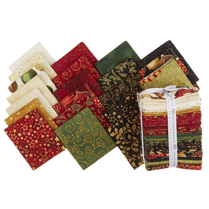 Winter's Grandeur 7 Holiday Metallic Fat Quarter Bundle