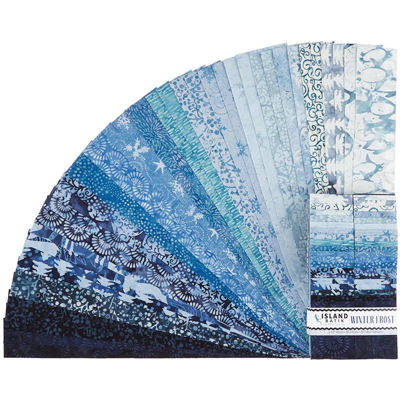 Winter Frost Batiks Strips