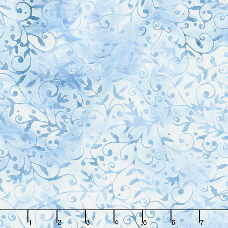 Winter Frost Batiks - Vine Cloud Yardage