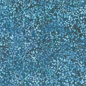 Winter Frost Batiks - Springs Blue Yardage