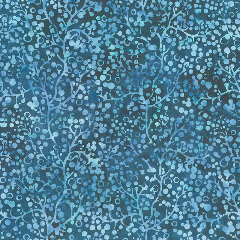 Winter Frost Batiks - Springs Blue Yardage