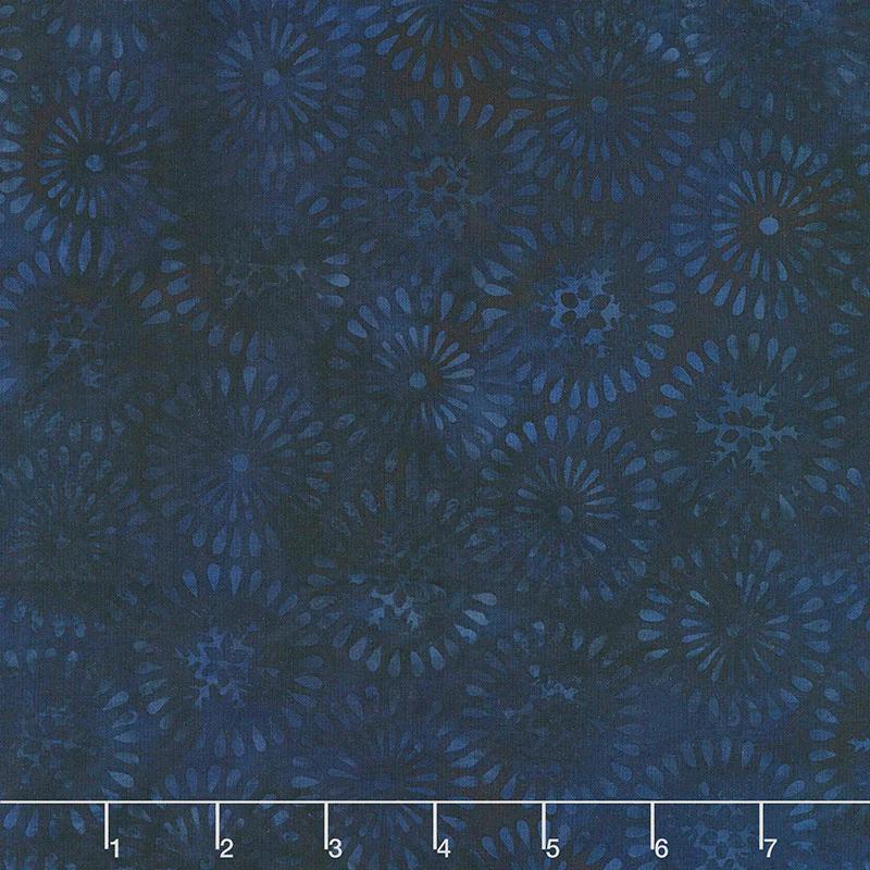 Winter Frost Batiks - Nordic Snowflake Storm Yardage