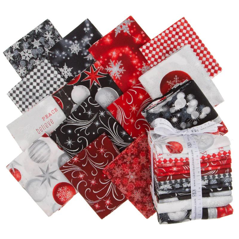 Winter's Grandeur 6 Winter Metallic Fat Quarter Bundle