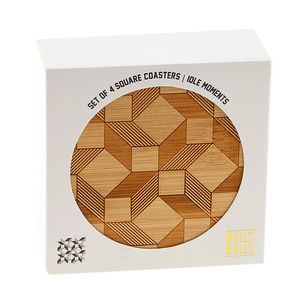 Idle Moments Square Coaster 4pc Set