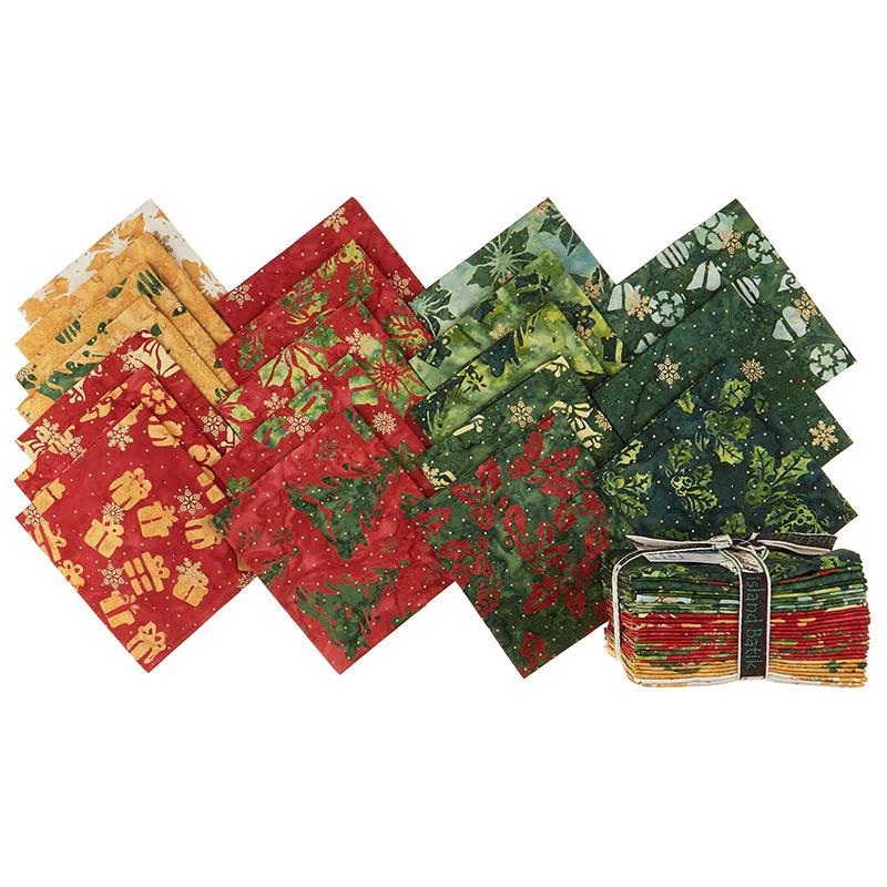 All Is Bright Batiks Metallic Fat Quarter Bundle