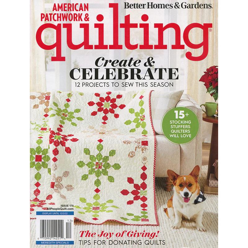 Better Homes and Gardens American Patchwork and Quilting December 2022
