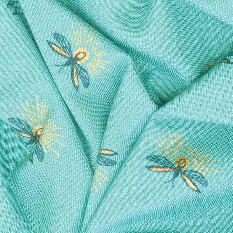 Firefly - Fireflies Succulent Metallic Yardage