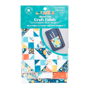 Missouri Star Iron-on Fabric - Quilt Town Patchwork Quilt Blocks