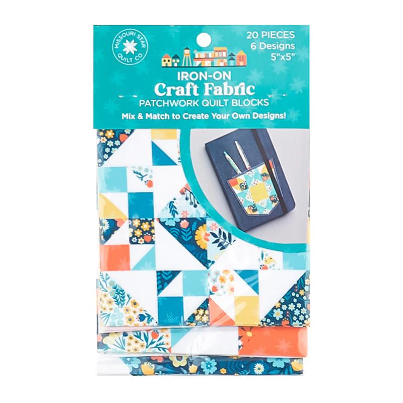 Missouri Star Iron-on Fabric - Quilt Town Patchwork Quilt Blocks