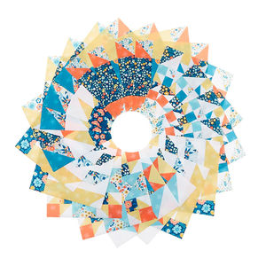 Missouri Star Iron-on Fabric - Quilt Town Patchwork Quilt Blocks