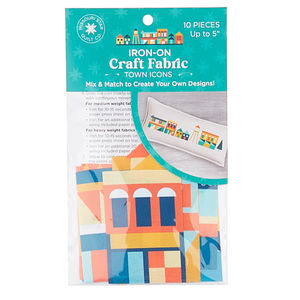 Missouri Star Iron-on Fabric - Quilt Town Town Icons