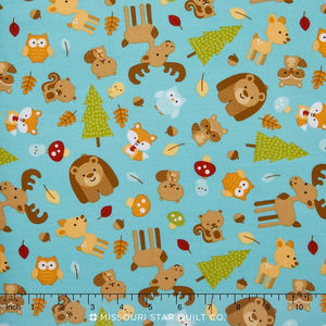 Happy Camper - Main Blue Yardage