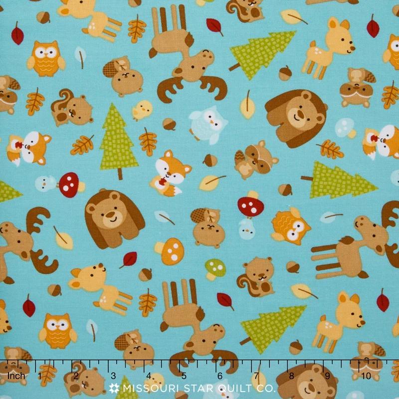 Happy Camper - Main Blue Yardage