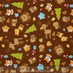 Happy Camper - Main Brown Yardage