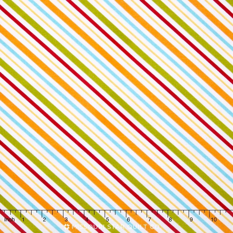 Happy Camper - Stripe Multi Yardage