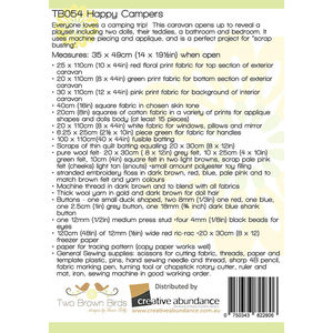 Happy Campers Playset Pattern