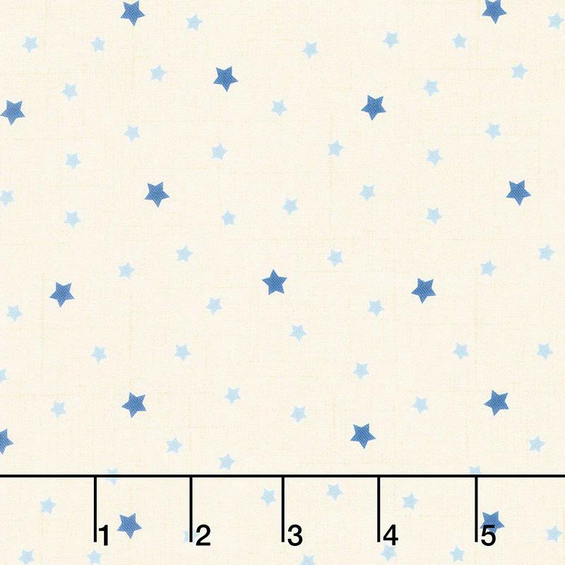 Happy Camper - Blinking Stars Cream Yardage