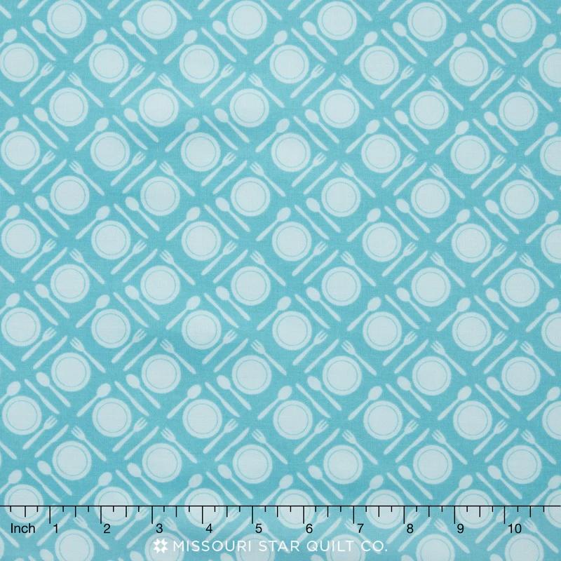 Happy Camper - Chow Blue Yardage