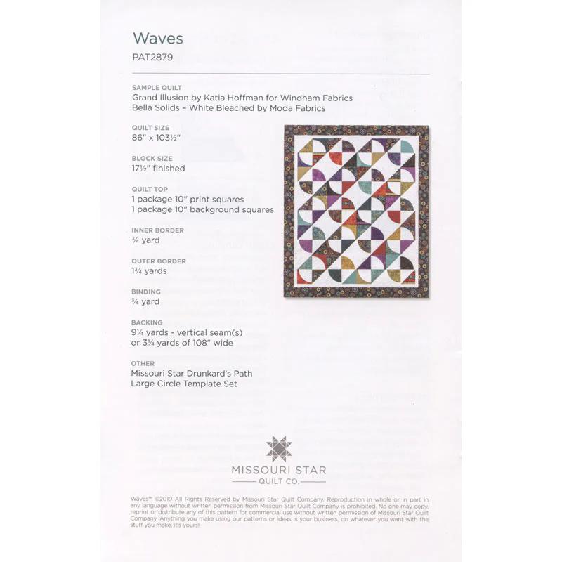 Waves Quilt Pattern by Missouri Star
