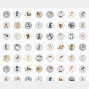 Whiskers & Paws - Dogs Running Circles Multi Panel