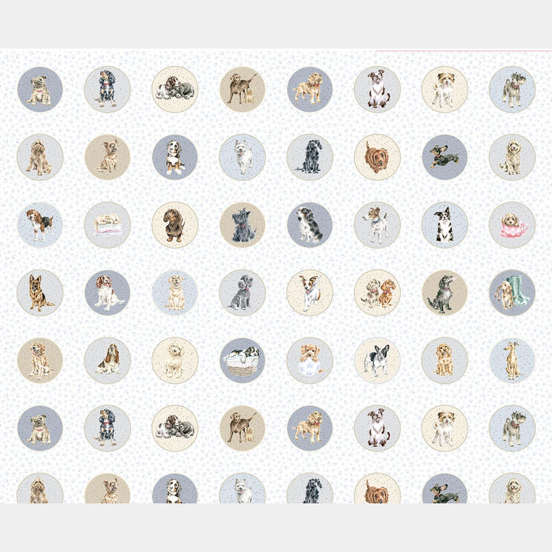 Whiskers & Paws - Dogs Running Circles Multi Panel