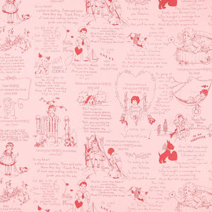 All My Heart - All Your Heart Pink Yardage
