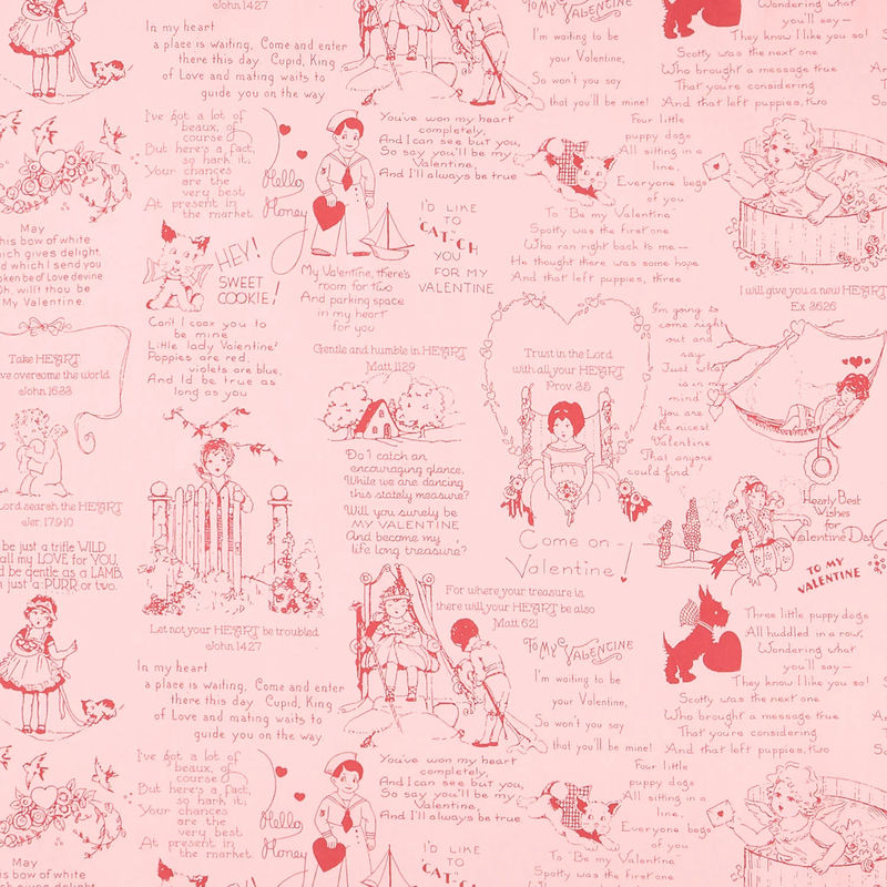 All My Heart - All Your Heart Pink Yardage